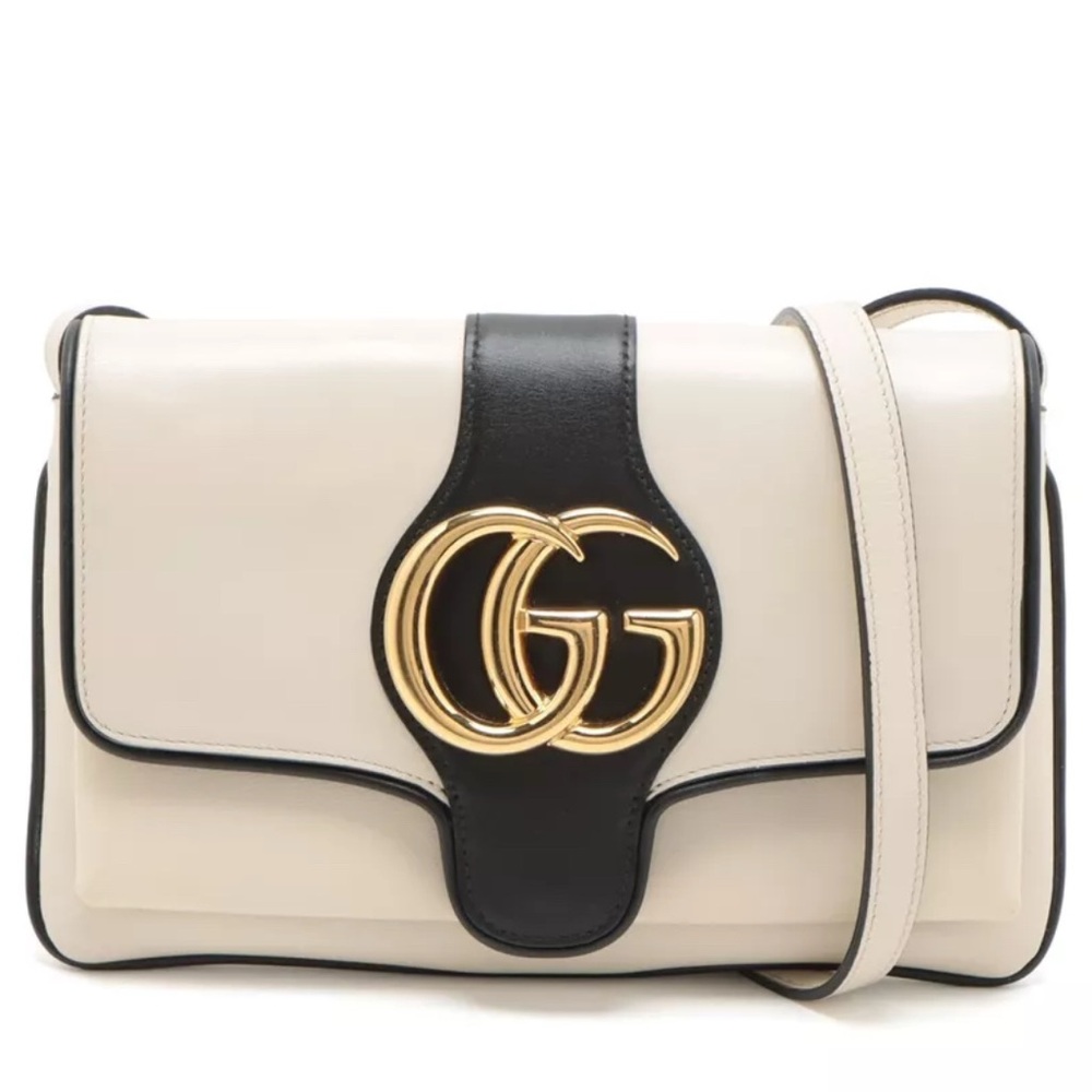 Gucci GG Marmont Arli Leather Shoulder Bag - White 550129